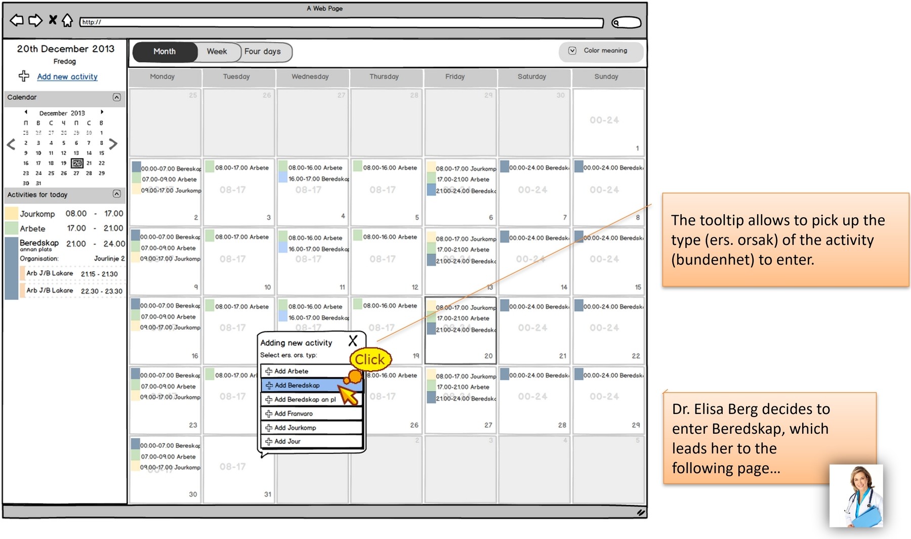 Entering a new activity