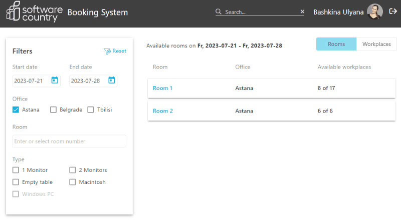 Book a desk in advance or on-demand